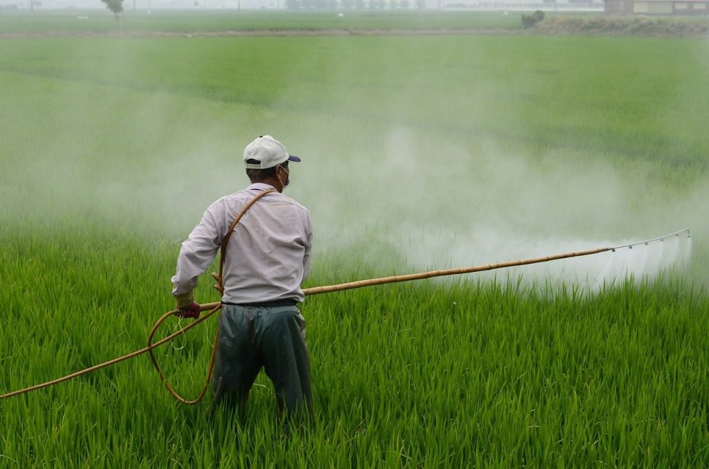 Pesticides on essential oil farms negatively impact the farmland.